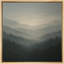 «Misty Mountain Forest Valley Landscape», reproduction d'art sur toile encadrée-1726747352-1726747303
