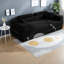 Canapés d'angle à compression, matelas en velours côtelé et mousse à mémoire de forme, maison moderne sans assemblage