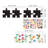 Chalkboard Puzzle With Colourful Alphabet And Height Chart Wall Sticker