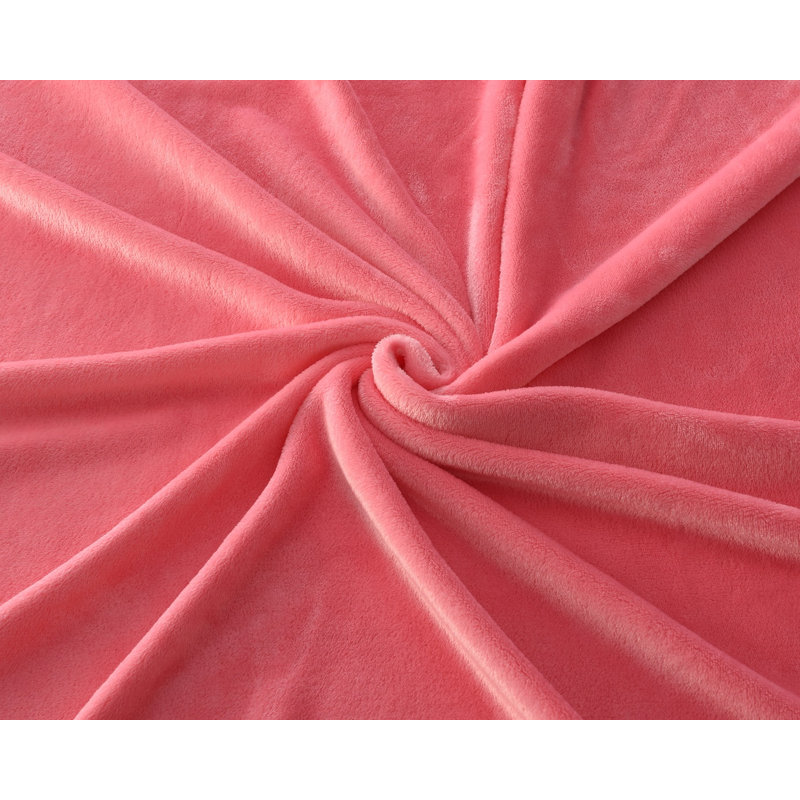Couverture polaire, Simple, Rose