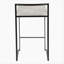 Tabouret de bar contemporain empilable en acier inoxydable avec coussin en tissu Cowboy par LumiSource - ensemble de 2-318276268-318276275