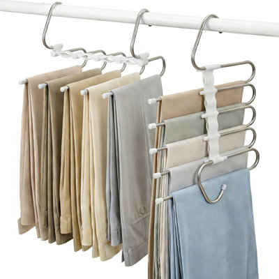 Magic Pants Hangers Space Saving - Paquet de 2 pour garde-robe Multifonctions à usages multiples