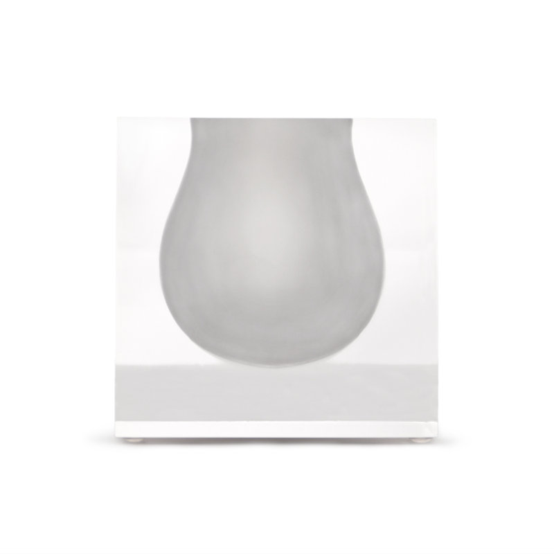 Bel Air Mini Scoop Vase, blanc