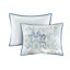 Ensemble de literie réversible pour lit double/queen en tissu de coton imprimé