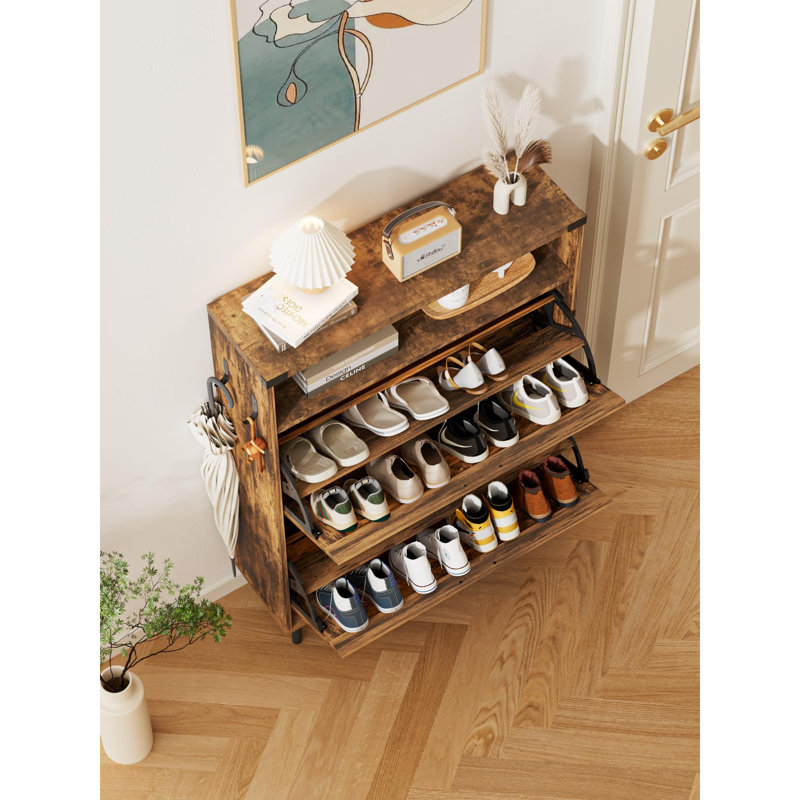 16 Pair Shoe Storage Cabinet