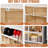 8-Tier Foldable Shoe Rack Organizer With Clear Plastic Storage Boxes, Collapsible Design For Closet, Stackable Shoe Cabinet With Lids And Doors, Holds Up To 32 Pairs