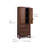 Ameer Modern Boho Solid Wood Linen Cabinet Storage with Drawers, Rattan Inlay Doors & Adjustable Shelves-118226015