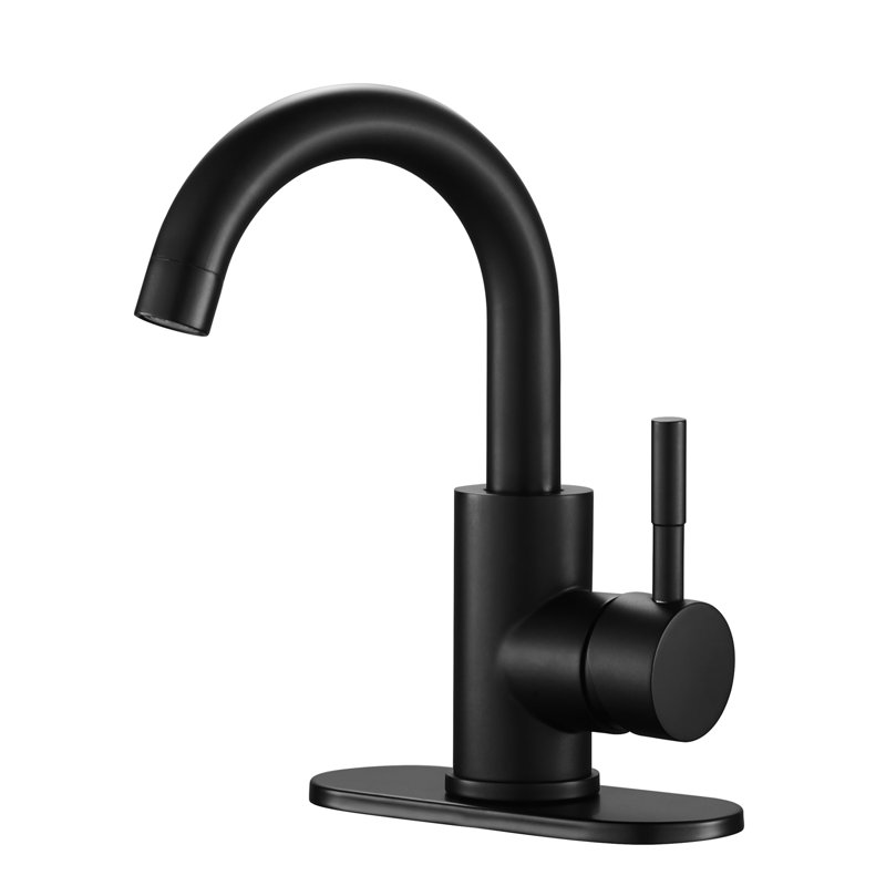 Single-handle Bathroom Faucet, Matte Black