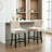 27.5'' Upholstered Bar Counter Stool with Solid Wood Frame(Set of 2)-79027220