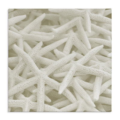 «Nautical White Starfish», reproduction d'art sur toile par Lil 'Rue