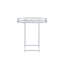 Chariot-bar avec rangement pour bouteilles de vin transparent et chrome Piffo