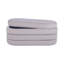 Banc avec rangement en velours taupe