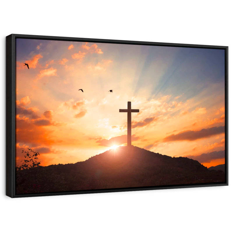 «Sunset Cross Wall Art», H 21 po x l 31 po
