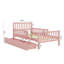 Lit plateforme simple en bois avec garde-corps double et double compartiment de rangement-447378709-447378710