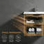 Base de meuble-lavabo mural flottant 30 po, panneau de grille sculpté 3D, grands tiroirs double couche (lavabo non inclus)