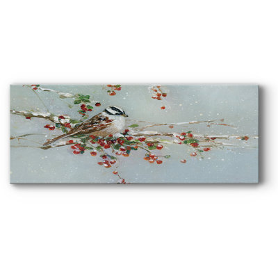 Pic en hiver sur toile