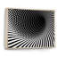 Abstrait vortex noir et blanc - art mural moderne sur toile-1735487243-1735487238