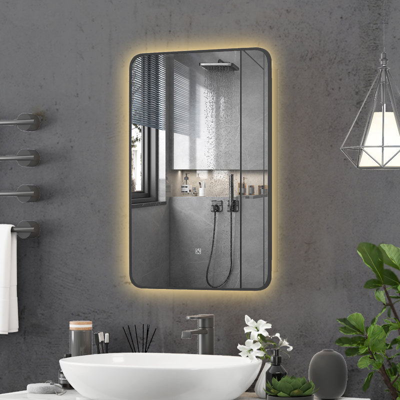 Armoire à pharmacie avec miroir et 3 tablettes fixes Leonne W H, 30" H x 20" W x 4.5" D