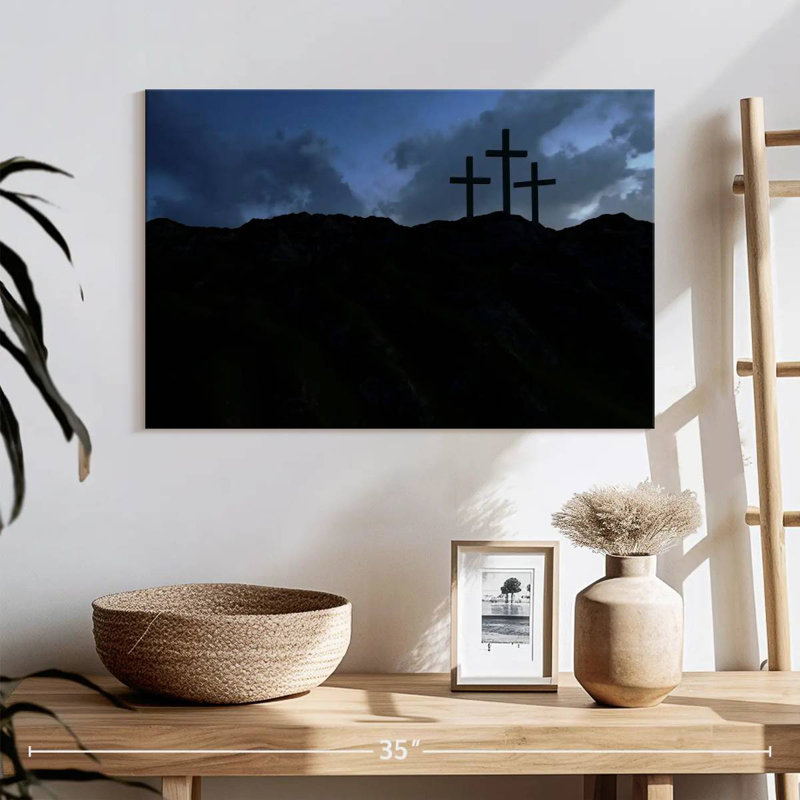 Javetta Christian Crosses la nuit, H 26 po x l 39 po