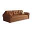 Canapé Mid-Century vintage en cuir Nappa avec structure en bois massif et acier au carbone-578534516