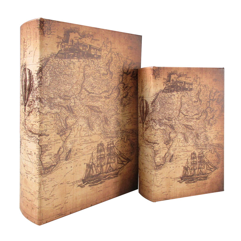 Chirk 2 Piece Medium Density Fiberboard (MDF) Decorative Box Set