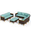 Ensemble de conversation modulaire avec coussins Salem-98042845