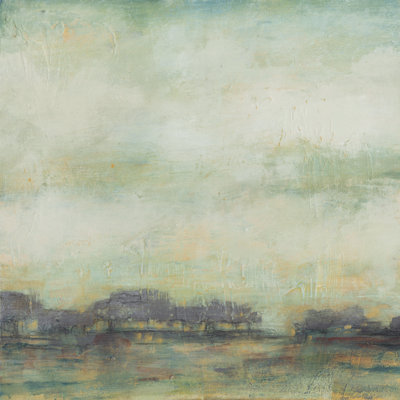 " Treeline Sunrise I " by Jennifer Goldberger Painting Print