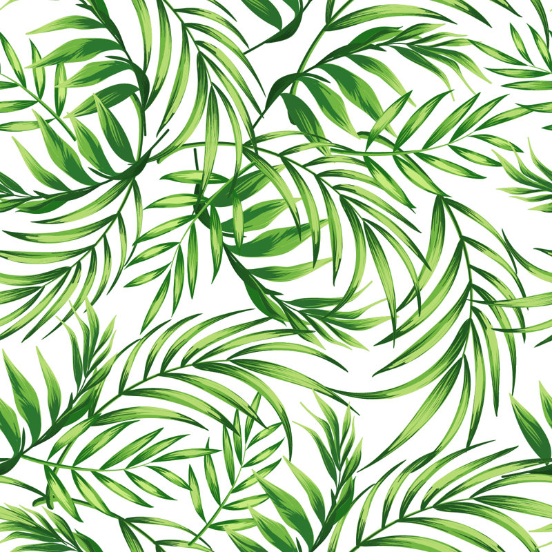 Panneau de papier peint adhésif Killis Leaves, L 2,08 pi x L 18,75 pi
