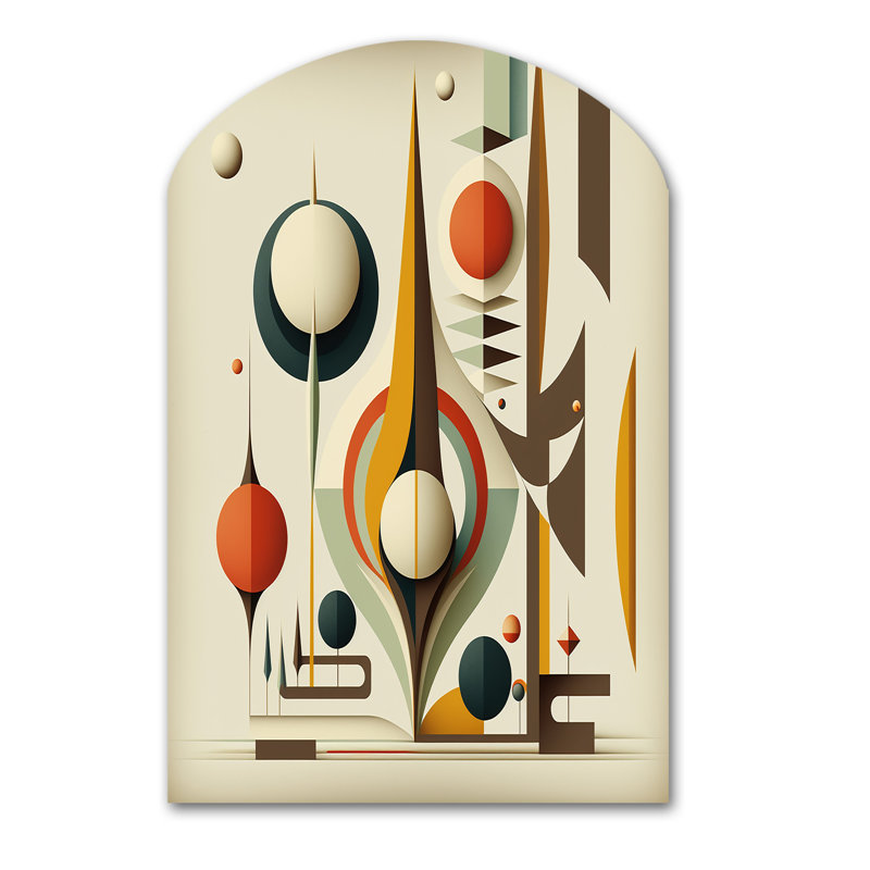 Art mural rétro de style Mid-Century VI - Modern Midcentury, H 34 po x l 25 po