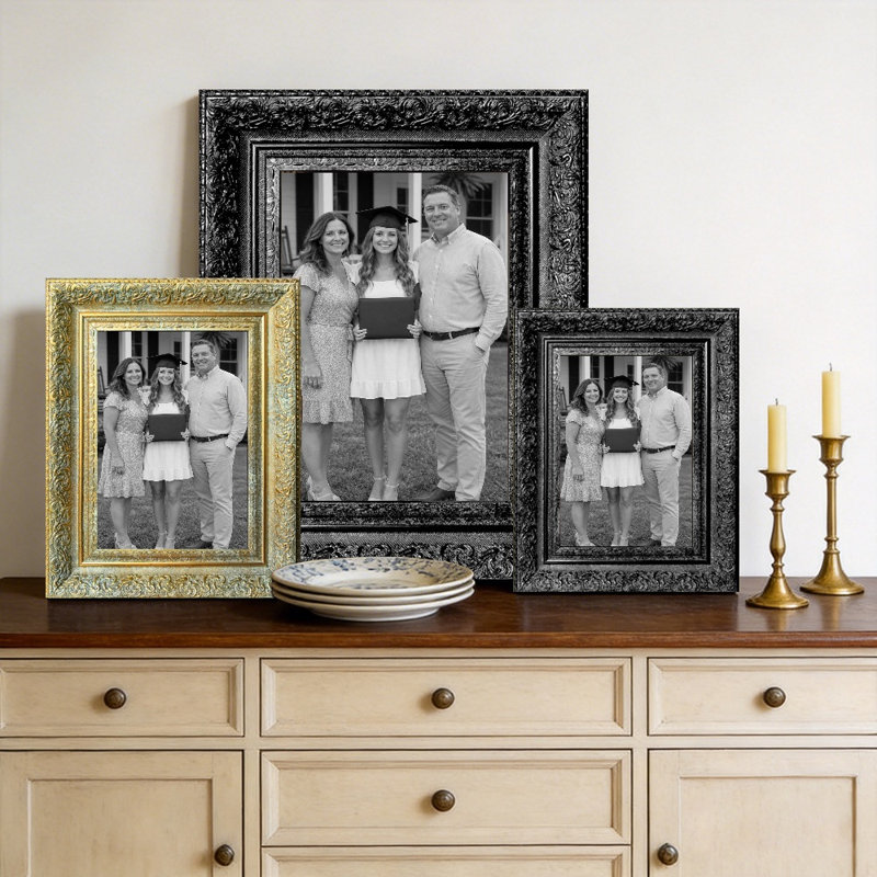 Cadre photo noir 3 pièces 8 po x 10 po noir, Noir, 3, L 8 po x H 10 po