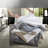 Soft Twin/twin Xl Bedding Set With Woven Stripes, Modern Polyester Comfort