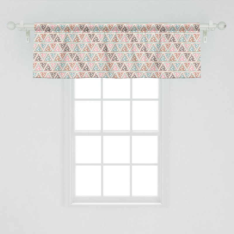 Cantonnière Ambesonne, ensemble de 2 triangles aux tons pastel