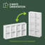 Rangement et organisation de garde-robe, Organisateur de placard à 8 cubes, Rangement de placard avec étagères ouvertes, pour garde-robe, bureau, couloir, Blanc-130905865