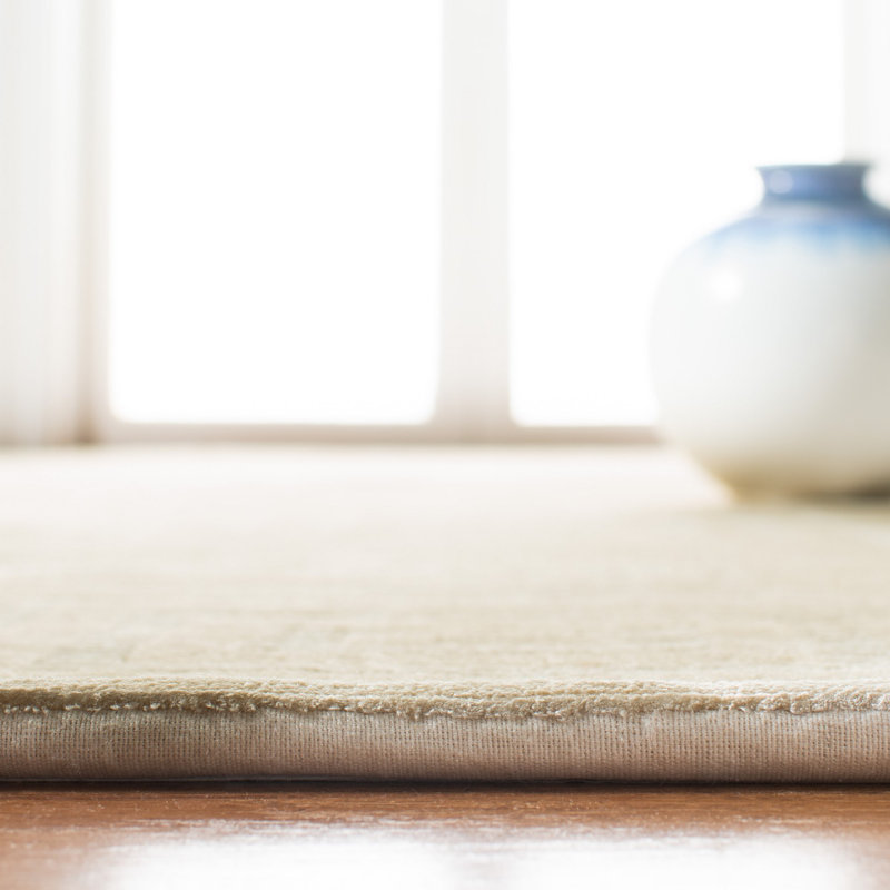 Ralph Lauren Alistair Tiles Hand Knotted, 72% Wool And 28% Viscose, Champagne Area Rug, Rectangle 4' x 6'