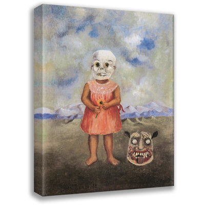 Girl with Death Mask by Frida Kahlo Gallery Wrapped Canvas