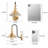 Tevye 1-Light Dimmable Medium Modern Armed Wall Sconce with Copper Finish Shade