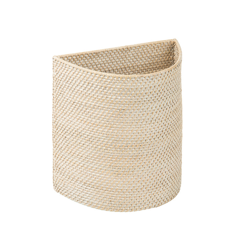 Corbeille pour déchets Bavan, Blanc