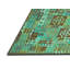 Tapis bleu / vert en laine et polyester à motif abstrait tissé à la machine 5 pi x 8 pi Eleanor-Mae
