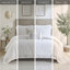 Housse de couette 100% coton pour grand lit, avec une broderie en chenille délicieuse, élégante-124311740-124311737