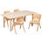 Goddard 5-Piece Rectangle Plastic Kids Activity Table and Chairs Set-49248713