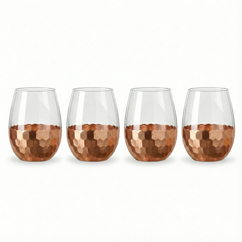 Verre à vin tout usage de 20 oz en cristal de plomb, Cuivre