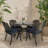 Newton 4 - Person Patio Dining Set with Round Table , Cushions Included-129911032