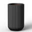 Grand pot à fleurs 14 po en forme de grand pot rond noir mat (intérieur amélioré) avec trou de drainage-883266802-883266813