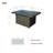 Aluminum Tube Rectangular Firepit Table-1087580095