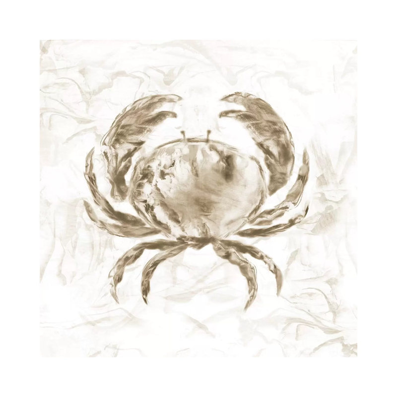 Soft Marble Coast Crab by Nan - Wrapped Canvas Gallery-Wrapped Canvas Giclée, 93.98 cm H x 93.98 cm W x 1.91 cm D