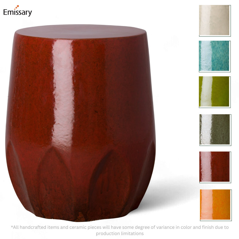 Garden Stool, Tropical Red
