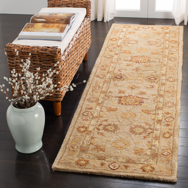 Tingley Oriental Handmade Tufted Wool Sage Area Rug, Runner 2'3" x 8'
