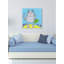 'Cat with Green Handbag' Print on Wrapped Canvas-19625565
