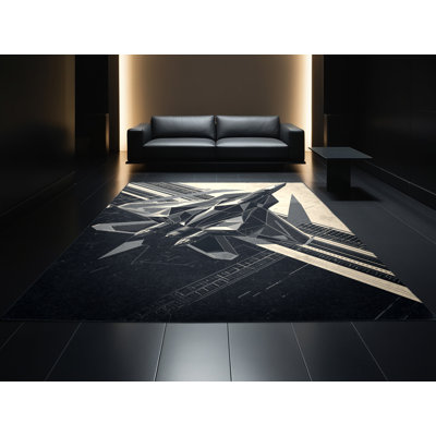 Tapis gris doux et moelleux pour avion de chasse