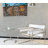 Danta Saddle Leather and Artificial Leather Accent Chair with Stainless Steel Frame-1253410665